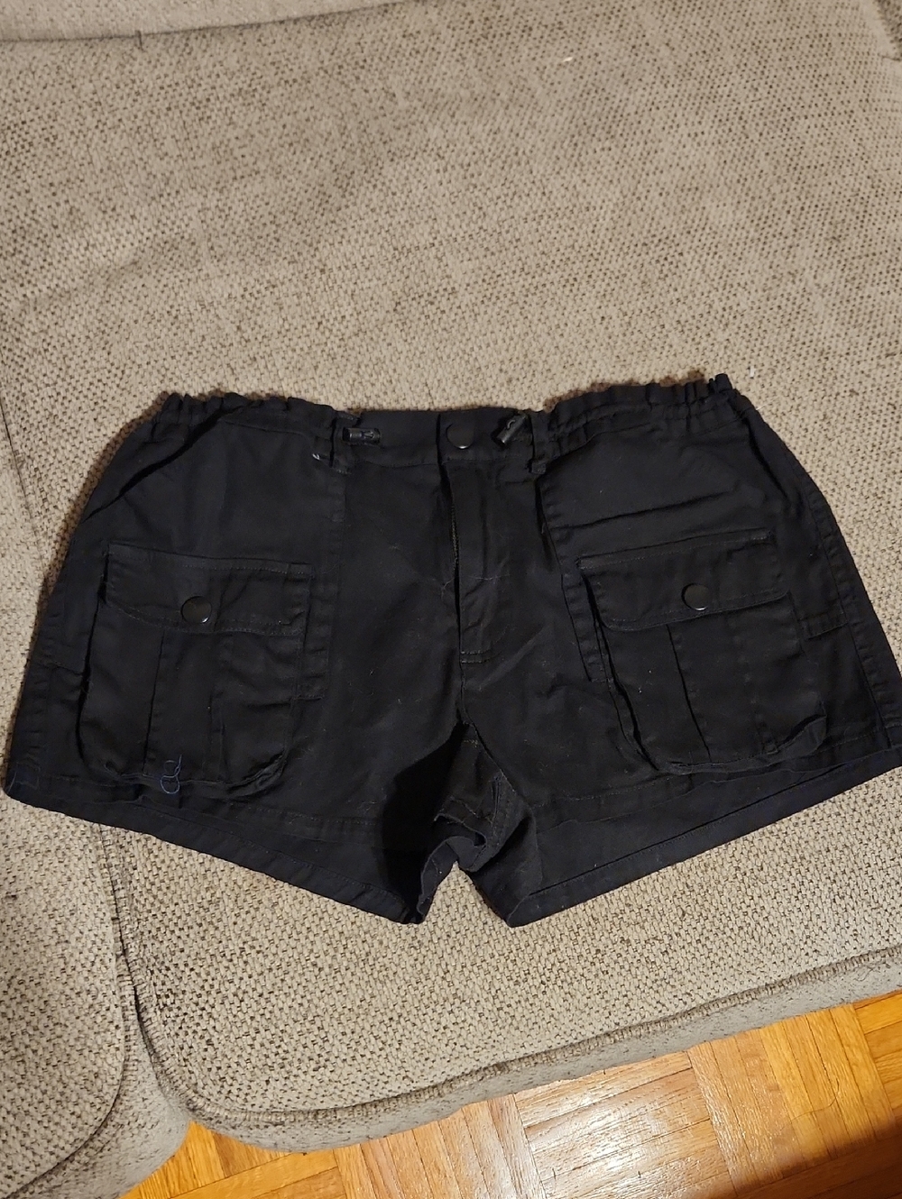 Aeropostale Black Cargo Pocket Women's Shorts